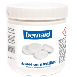 Javel En Pastilles Nettoyantes Désinfectantes Bernard, Boîte De 150