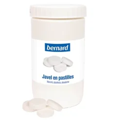 Javel En Pastilles Nettoyantes Désinfectantes Bernard, Boite De 300