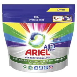 Lessive Capsules Ariel Professional All In 1 Colour, Sachet De 70