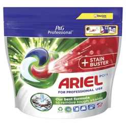 Lessive Capsules Ariel Professionnel All In 1 Ultra Détachant, Sachet De 60