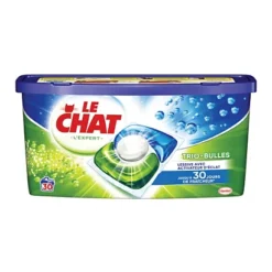 Lessive Capsules Le Chat Trio Bulles Expert, Boîte De 30