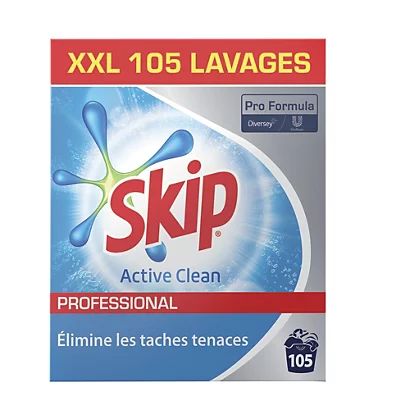 Lessive En Poudre Skip Active Clean Professional 105 Lavages 4 Lessive En Poudre Skip Active Clean Professional 105 Lavages – Image 2