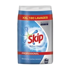 Lessive En Poudre Skip Active Clean Professional 180 Lavages