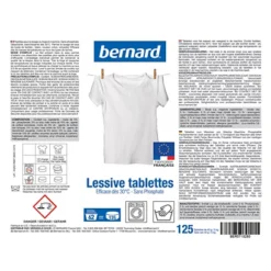 Lessive Tablettes Bernard Tous Textiles, Seau De 125 -Nettoyage Outils Boutique lessive tablettes bernard textiles seau 125 144860 2