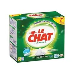 Lessive Tablettes Le Chat L'Expert Bicarbonate, Boîte De 56