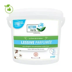 Lessive Tablettes écologique Concentrée Action Verte, Seau De 160