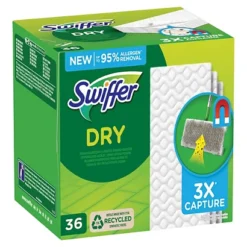 Lingettes Sèches Dry Pour Balai Swiffer, Boite De 36