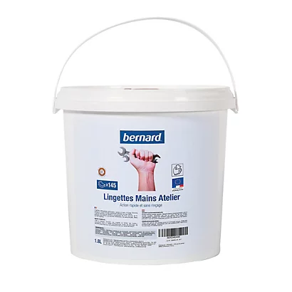 Lingettes Mains Atelier Bernard, Seau De 145 3 Lingettes Mains Atelier Bernard, Seau De 145