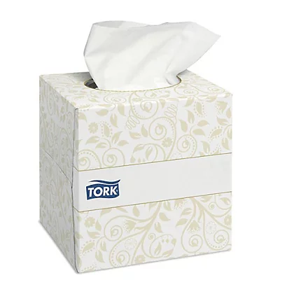 Mouchoirs Tork Extra-doux, 30 Boîtes Cubiques De 100 Mouchoirs 4 Mouchoirs Tork Extra-doux, 30 Boîtes Cubiques De 100 Mouchoirs – Image 2