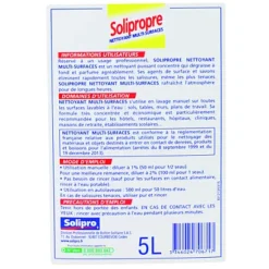 Nettoyant Multi-usages Ultraconcentré Solipro Solipropre Citron 5 L -Nettoyage Outils Boutique nettoyant multi usages ultraconcentr solipro solipropre citron 5 055350 2