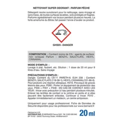 Nettoyant Surodorant Bernard Pêche 20 Ml, Lot De 250 Doses 9 Nettoyant Surodorant Bernard Pêche 20 Ml, Lot De 250 Doses -Nettoyage Outils Boutique nettoyant surodorant bernard p che 20 ml lot 250 doses 071130 3