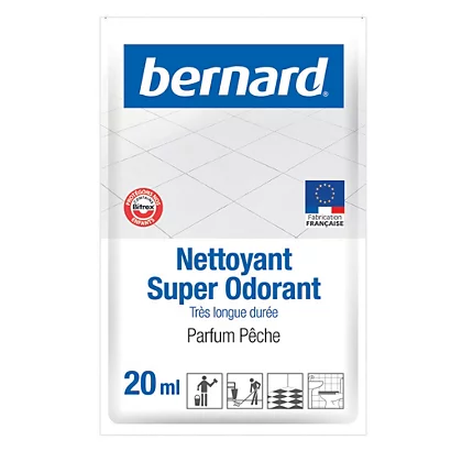 Nettoyant Surodorant Bernard Pêche 20 Ml, Lot De 250 Doses 3 Nettoyant Surodorant Bernard Pêche 20 Ml, Lot De 250 Doses