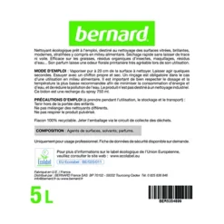 Nettoyant Vitres Et Surfaces écologique Bernard 5 L -Nettoyage Outils Boutique nettoyant vitres surfaces cologique bernard 5 128610 2