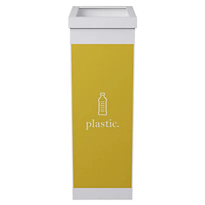 Paperflow Corbeille De Tri Sélectif Pour Le Recyclage Du Plastique 60L - Jaune Corps Blanc 3 Paperflow Corbeille De Tri Sélectif Pour Le Recyclage Du Plastique 60L - Jaune Corps Blanc
