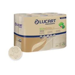 Papier Toilette Lucart EcoNatural 12 2 épaisseurs, Lot De 96 Rouleaux -Nettoyage Outils Boutique papier toilette lucart econatural 12 2 paisseurs lot 96 rouleaux 086280 4