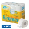 Papier Toilette Renova Progress 2 épaisseurs, Lot De 24 Rouleaux -Nettoyage Outils Boutique papier toilette renova progress 2 paisseurs lot 24 rouleaux 087660