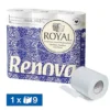 Papier Toilette Renova Royal 4 épaisseurs, Lot De 9 Rouleaux -Nettoyage Outils Boutique papier toilette renova royal 4 paisseurs lot 9 rouleaux 089550