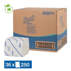 Papier Toilette Scott 250 Feuilles, Lot De 36 Paquets