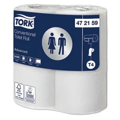 Papier Toilette Tork Advanced 2 épaisseurs, Lot De 48 Rouleaux -Nettoyage Outils Boutique papier toilette tork advanced 2 paisseurs lot 48 rouleaux 295340 3