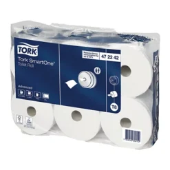 Papier Toilette Tork Advanced SmartOne, Lot De 6 Maxi Bobines -Nettoyage Outils Boutique papier toilette tork advanced smartone lot 6 maxi bobines 107990 2