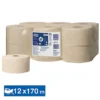 Papier Toilette Tork Natural Mini Jumbo Advanced T2 2 épaisseurs, Lot De 12 Rouleaux