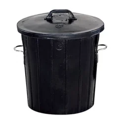 Poubelle Caoutchouc Noire 75 L
