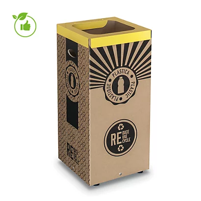 Poubelle En Carton Pour Tri Sélectif Plastique 100 L 3 Poubelle En Carton Pour Tri Sélectif Plastique 100 L