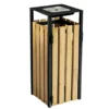 Poubelle Avec Cendrier Rossignol Eden 110 L Bois Et Gris Manganèse -Nettoyage Outils Boutique poubelle cendrier rossignol eden 110 bois gris mangan 9R56397