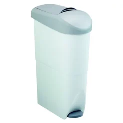 Poubelle Hygiene Feminine Plastique Hera 15l - Gris/blanc