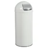 Poubelle Push Rossignol 45 L Blanche Couvercle à Trappe -Nettoyage Outils Boutique poubelle push rossignol 45 blanche couvercle trappe 435723