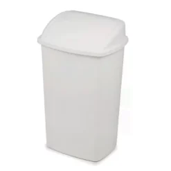 Poubelle Sanitaire à Bascule Blanche 50 L MABEL