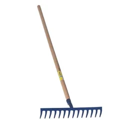 Râteau 14 Dents Courbes Manche En Bois 150 Cm