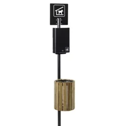 ROSSIGNOL Borne Sur Poteau Hygeca - 200 Sachets - Gris Manganese