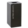ROSSIGNOL Borne De Tri Selectif 40l Sans Serrure - Cubatri - Tri Dechets Non Recyclables- Gris Manganese / Gris Clair -Nettoyage Outils Boutique rossignol borne tri selectif 40l serrure cubatri tri dechets non recyclables gris manganese gris clair 9R55903