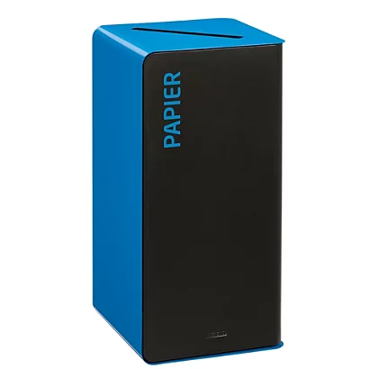 ROSSIGNOL Borne De Tri Selectif 40l Sans Serrure - Cubatri - Tri Papier - Gris Manganese / Bleu Ciel 3 ROSSIGNOL Borne De Tri Selectif 40l Sans Serrure - Cubatri - Tri Papier - Gris Manganese / Bleu Ciel