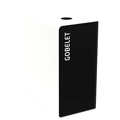 ROSSIGNOL Borne De Tri Selectif 65l Sans Serrure - Cubatri - Tri Gobelets - Gris Manganese / Blanc 3 ROSSIGNOL Borne De Tri Selectif 65l Sans Serrure - Cubatri - Tri Gobelets - Gris Manganese / Blanc