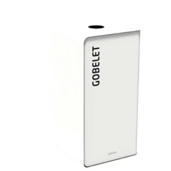 ROSSIGNOL Borne De Tri Selectif 75l Sans Serrure - Support Sac - Cubatri - Tri Gobelet - Blanc / Blanc