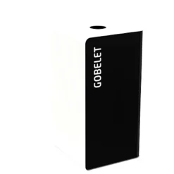 ROSSIGNOL Borne De Tri Selectif 75l Sans Serrure - Support Sac - Cubatri - Tri Gobelet - Manganese / Blanc