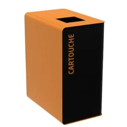 ROSSIGNOL Borne De Tri Selectif 90l Sans Serrure - Support Sac - Cubatri - Tri Cartouche - Manganese / Marron