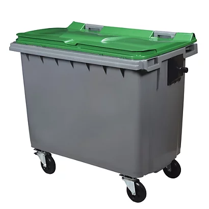 ROSSIGNOL Conteneur Korok 4 Roues - 660l - Sans Barre - Gris / Vert 3 ROSSIGNOL Conteneur Korok 4 Roues - 660l - Sans Barre - Gris / Vert