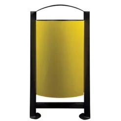 ROSSIGNOL Corbeille 2 X 60l Arkea Metal Sans Cendrier - Tri Divers/plastique Et Metal - Gris Ciment / Jaune Colza -Nettoyage Outils Boutique rossignol corbeille 2 x 60l arkea metal cendrier tri divers plastique metal gris ciment jaune colza 9R56374 1