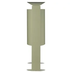 ROSSIGNOL Corbeille Sur Pied Arkea - 40l - Sans Cendrier - Gris Ciment -Nettoyage Outils Boutique rossignol corbeille pied arkea 40l cendrier gris ciment 9R56305 2