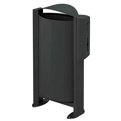 ROSSIGNOL Corbeille Sur Pied Arkea Canin Avec Distributeur De 200 Sacs - 60l - Anthracite 3 ROSSIGNOL Corbeille Sur Pied Arkea Canin Avec Distributeur De 200 Sacs - 60l - Anthracite