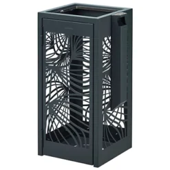 ROSSIGNOL Corbeille A Poser Ou A Fixer Bella 110l Anthracite Mat - Avec Cendrier 1.5l Anthracite Mat