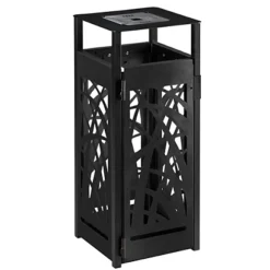 ROSSIGNOL Corbeille A Poser Ou A Fixer Cybel Anti-nuisible - 110l - Avec Cendrier 1.5l - Anthracite Mat