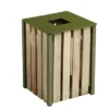 ROSSIGNOL Corbeille A Poser Ou A Fixer Eden - 50l - Bois / Vert Olive