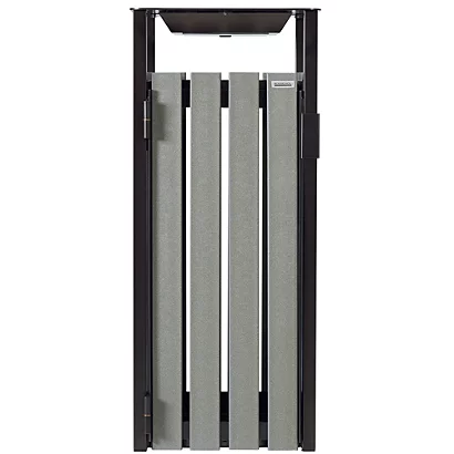 ROSSIGNOL Corbeille A Poser Ou A Fixer Eden Etik - 110l - Avec Cendrier 1.5l - Latte Recycle/gris Manganese 4 ROSSIGNOL Corbeille A Poser Ou A Fixer Eden Etik - 110l - Avec Cendrier 1.5l - Latte Recycle/gris Manganese – Image 2