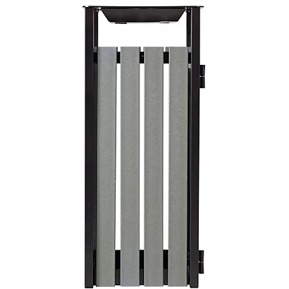 ROSSIGNOL Corbeille A Poser Ou A Fixer Eden Etik - 110l - Avec Cendrier 1.5l - Latte Recycle/gris Manganese 5 ROSSIGNOL Corbeille A Poser Ou A Fixer Eden Etik - 110l - Avec Cendrier 1.5l - Latte Recycle/gris Manganese – Image 3