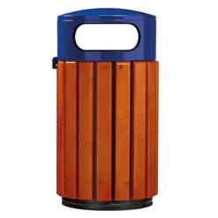 ROSSIGNOL Corbeille A Poser Ou A Fixer Zeno - 40l - Bois / Bleu Outremer -Nettoyage Outils Boutique rossignol corbeille poser fixer zeno 40l bois bleu outremer 9R57882 2