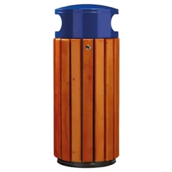 ROSSIGNOL Corbeille A Poser Ou A Fixer Zeno - 60l - Bois / Bleu Outremer -Nettoyage Outils Boutique rossignol corbeille poser fixer zeno 60l bois bleu outremer 9R57885 1
